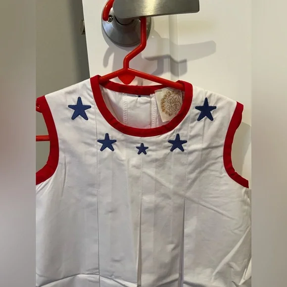 NWT The Beaufort Bonnet Company Mary Frances Frock - Stars App Size 5 - Picture 3 of 9